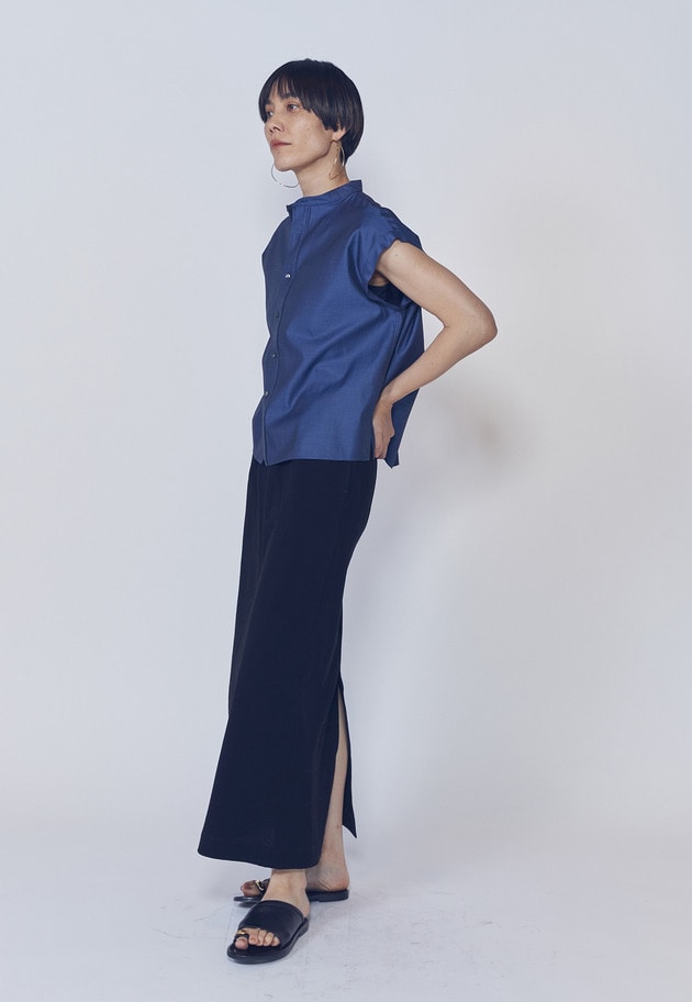 【追加】ヴィンテージ天竺ドロストスカート 詳細画像 Black 4