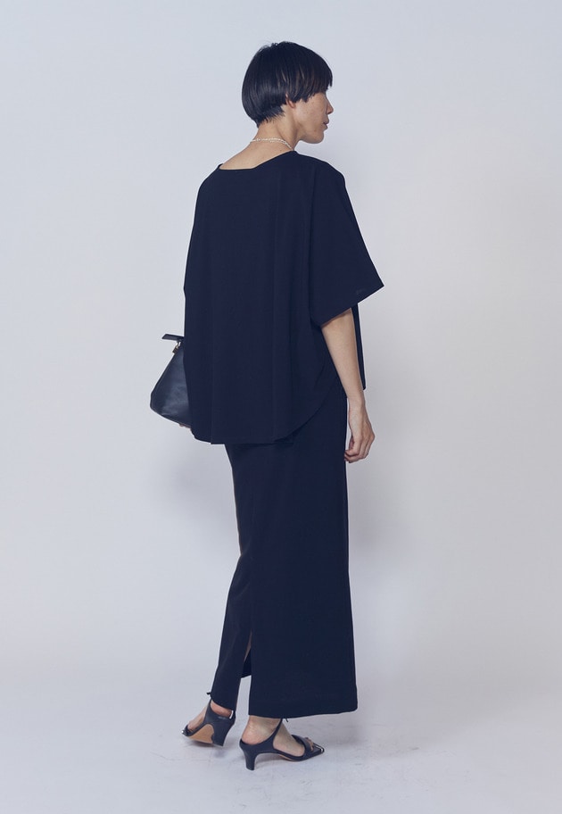 【追加】ヴィンテージ天竺ドロストスカート 詳細画像 Black 7