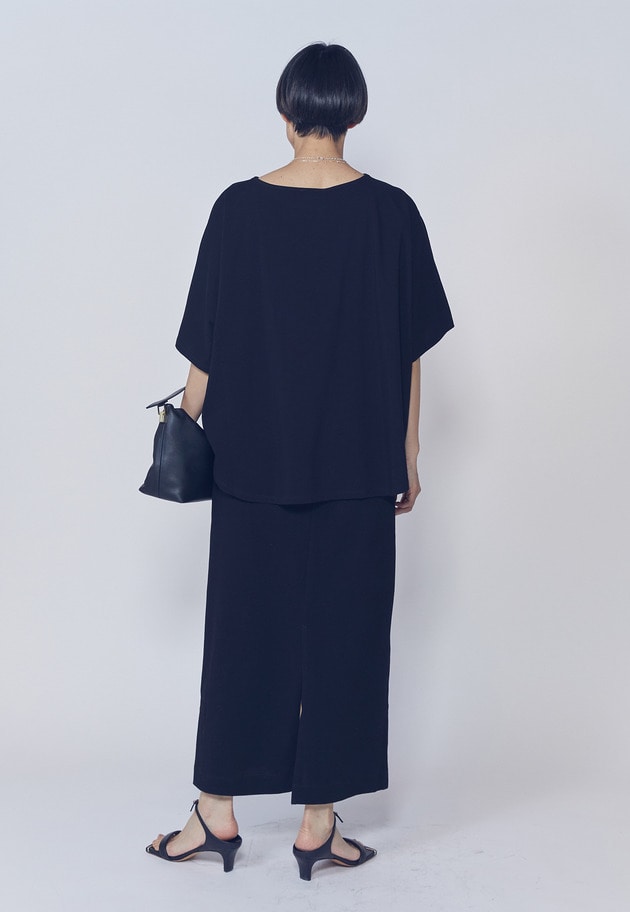 【追加】ヴィンテージ天竺ドロストスカート 詳細画像 Black 8