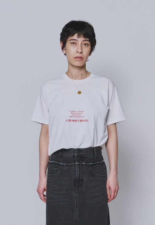 【予約】＜TICCA（ティッカ）＞別注"LA MUSIQUE"Tシャツ 詳細画像 White 1