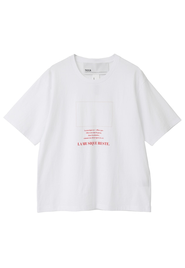 ＜TICCA（ティッカ）＞別注"LA MUSIQUE"Tシャツ 詳細画像 White 11
