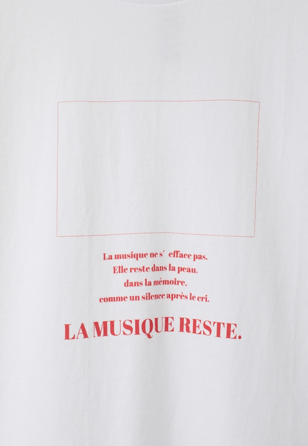 ＜TICCA（ティッカ）＞別注"LA MUSIQUE"Tシャツ 詳細画像 White 16