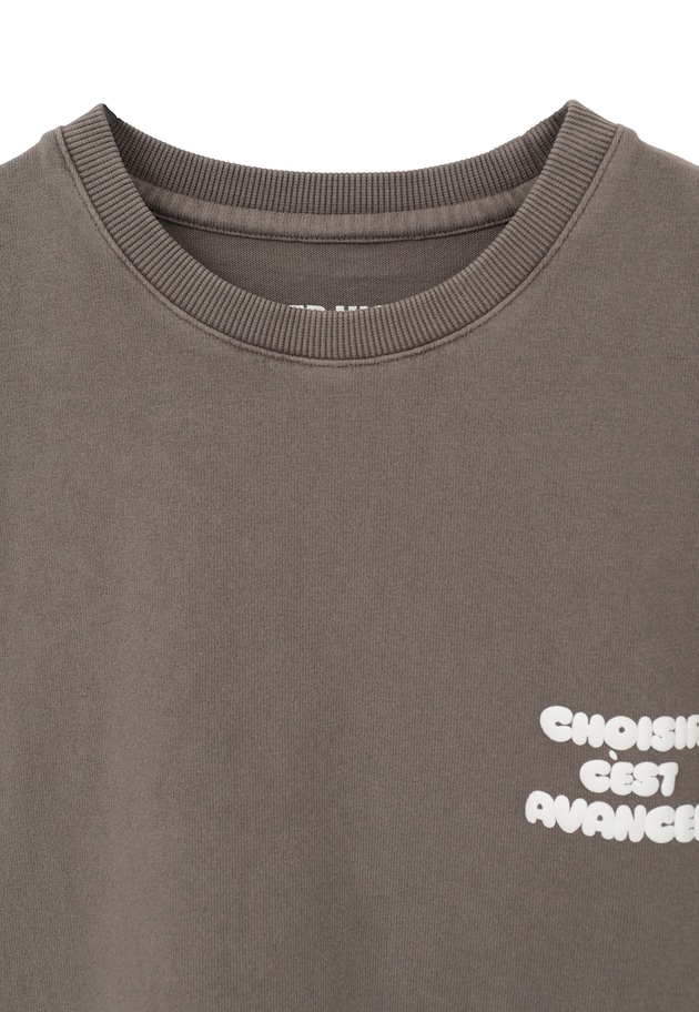 ＜upper hights / アッパーハイツ＞別注ビッグノースリーブTシャツ 詳細画像 Mocha 13