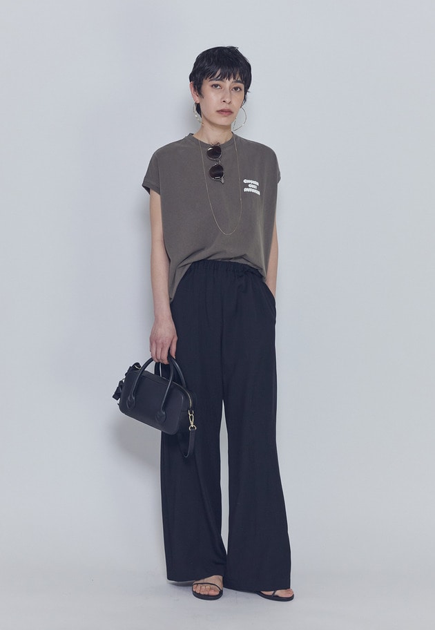 【予約】＜upper hights / アッパーハイツ＞別注ビッグノースリーブTシャツ 詳細画像 Mocha 2