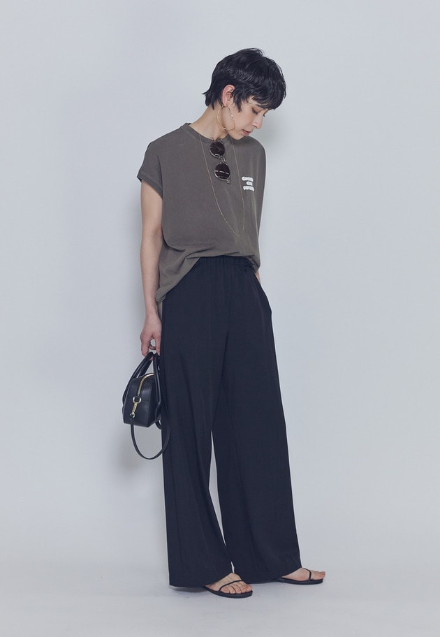 【予約】＜upper hights / アッパーハイツ＞別注ビッグノースリーブTシャツ 詳細画像 Mocha 3