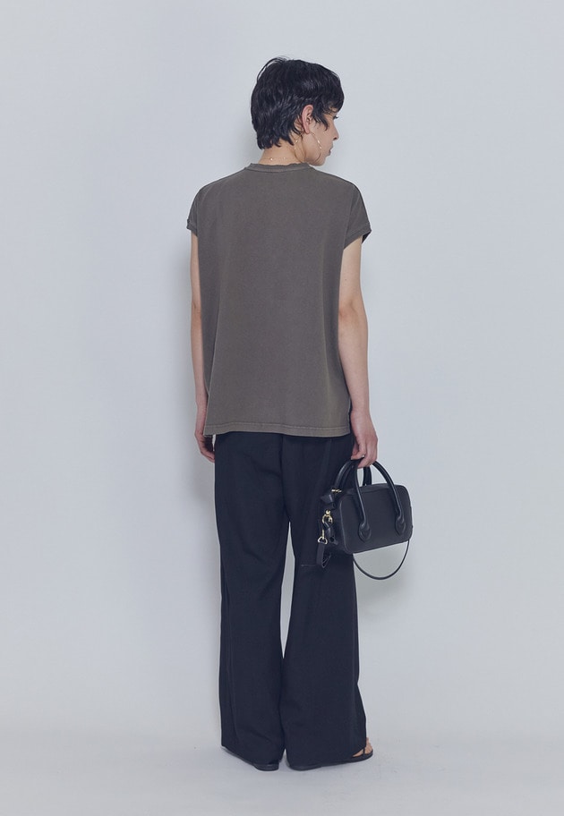 【予約】＜upper hights / アッパーハイツ＞別注ビッグノースリーブTシャツ 詳細画像 Mocha 4