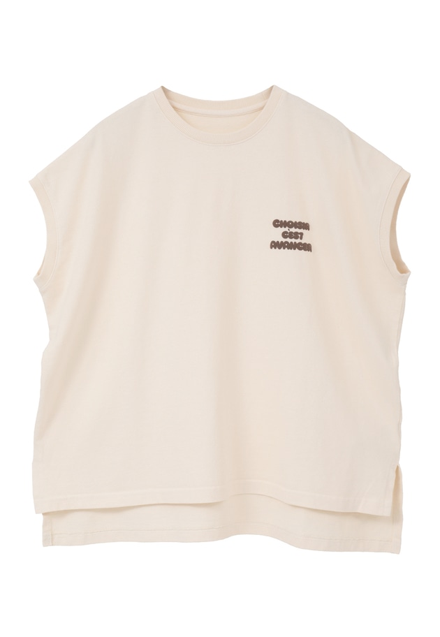 ＜upper hights / アッパーハイツ＞別注ビッグノースリーブTシャツ 詳細画像 Ivory 11