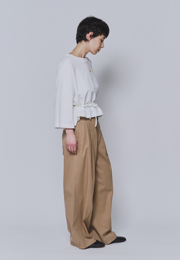 【予約】＜INSCRIRE（アンスクリア）＞別注エプロンTシャツ 詳細画像 White 3