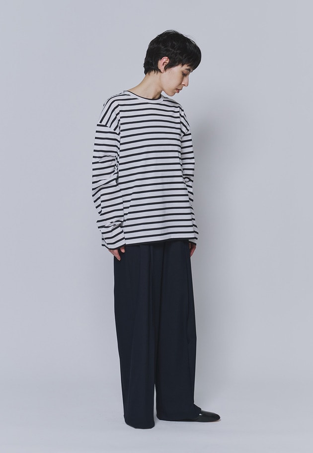 【予約】＜INSCRIRE（アンスクリア）＞別注コットンボーダーロングスリーブTシャツ 詳細画像 Border 3