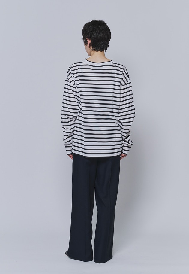 【予約】＜INSCRIRE（アンスクリア）＞別注コットンボーダーロングスリーブTシャツ 詳細画像 Border 5