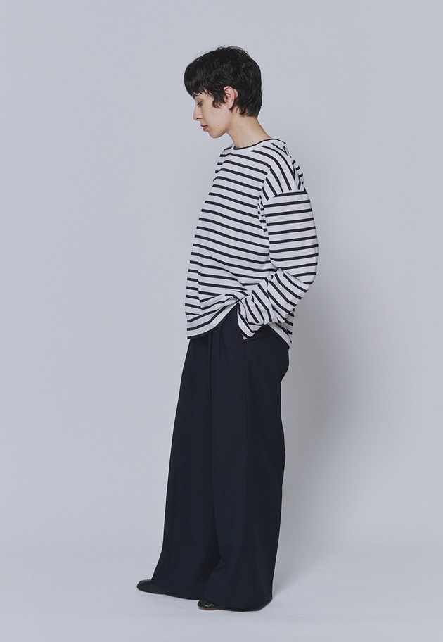 【予約】＜INSCRIRE（アンスクリア）＞別注コットンボーダーロングスリーブTシャツ 詳細画像 Border 6