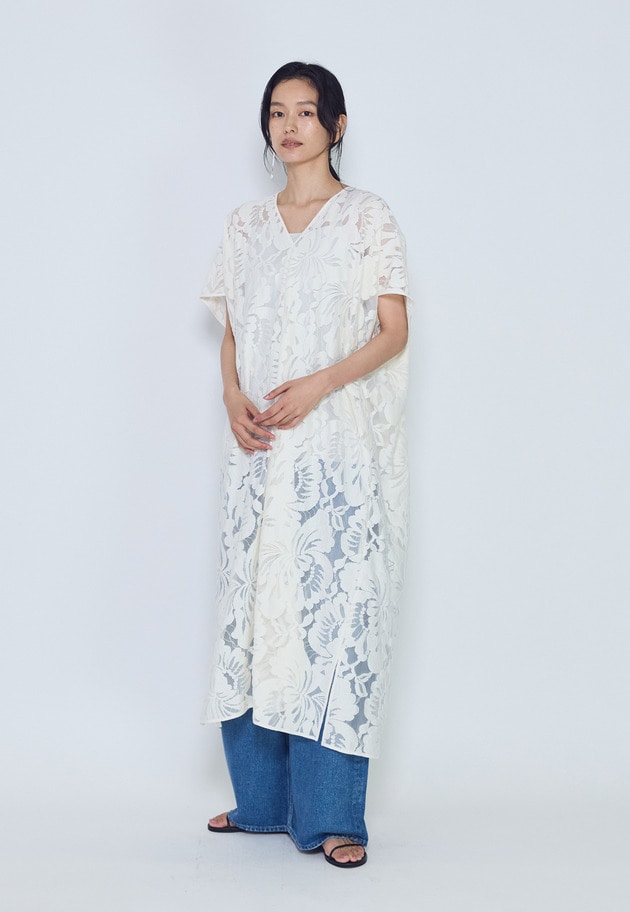 フラワーレースワンピース 詳細画像 Offwhite 5