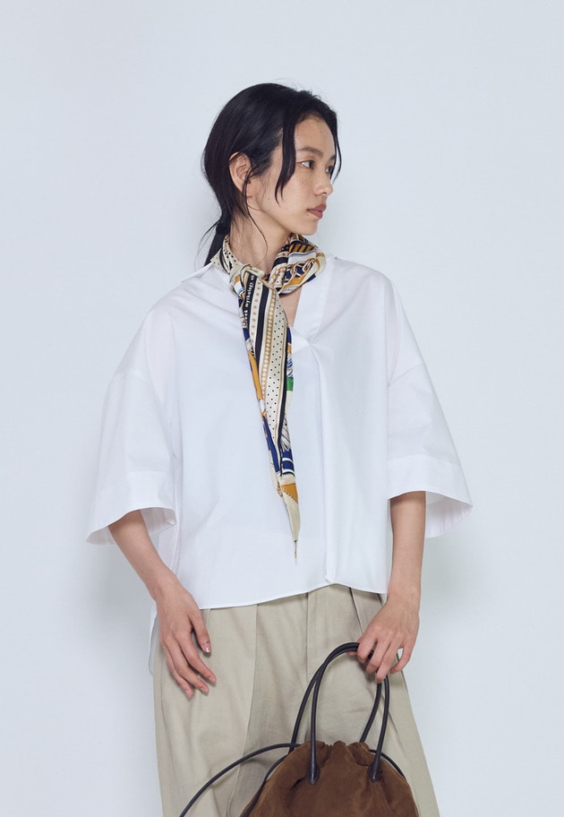 タイプライタースキッパーハーフスリーブシャツ 詳細画像 Offwhite 1