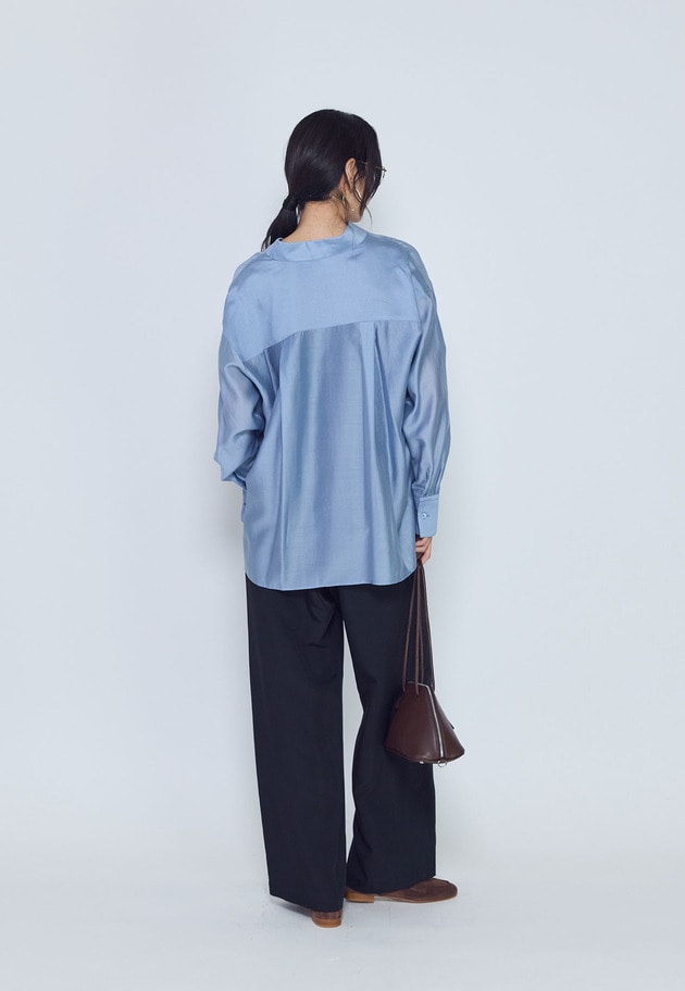シアーオーバーシャツ 詳細画像 Blue 6