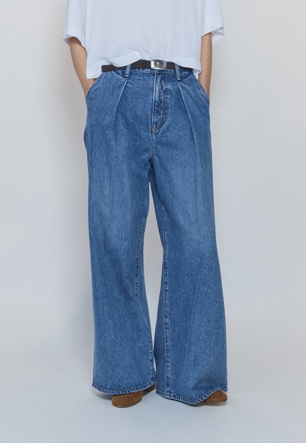 【予約】＜NEEDBY heritage&times;1er Arrondissement＞【別注】デニムパンツ"Charlotte" 詳細画像 Indigo 1