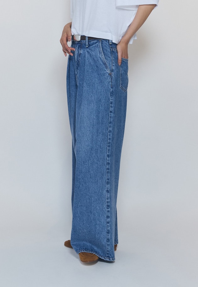 【予約】＜NEEDBY heritage&times;1er Arrondissement＞【別注】デニムパンツ"Charlotte" 詳細画像 Indigo 2