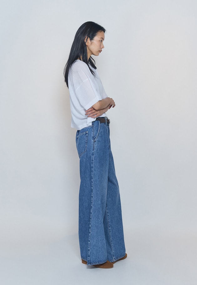 【予約】＜NEEDBY heritage&times;1er Arrondissement＞【別注】デニムパンツ"Charlotte" 詳細画像 Indigo 7
