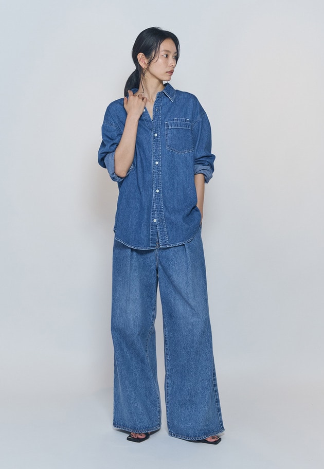 【予約】＜NEEDBY heritage&times;1er Arrondissement＞【別注】デニムパンツ"Charlotte" 詳細画像 Indigo 9