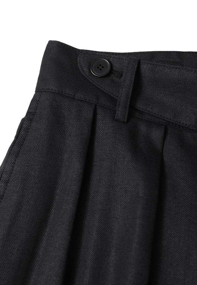 リネンペーパーへリンボングルカパンツ 詳細画像 Black 13
