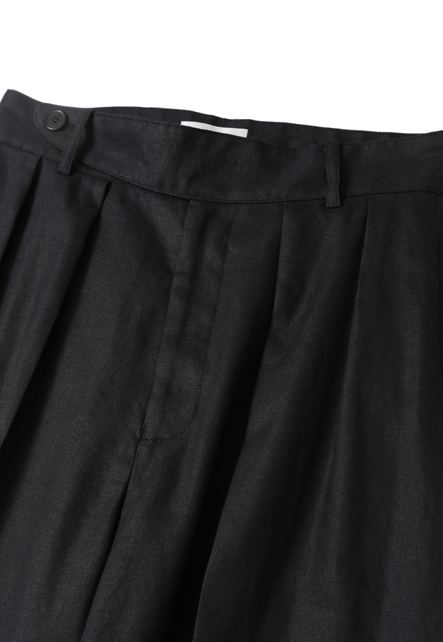リネンペーパーへリンボングルカパンツ 詳細画像 Black 14