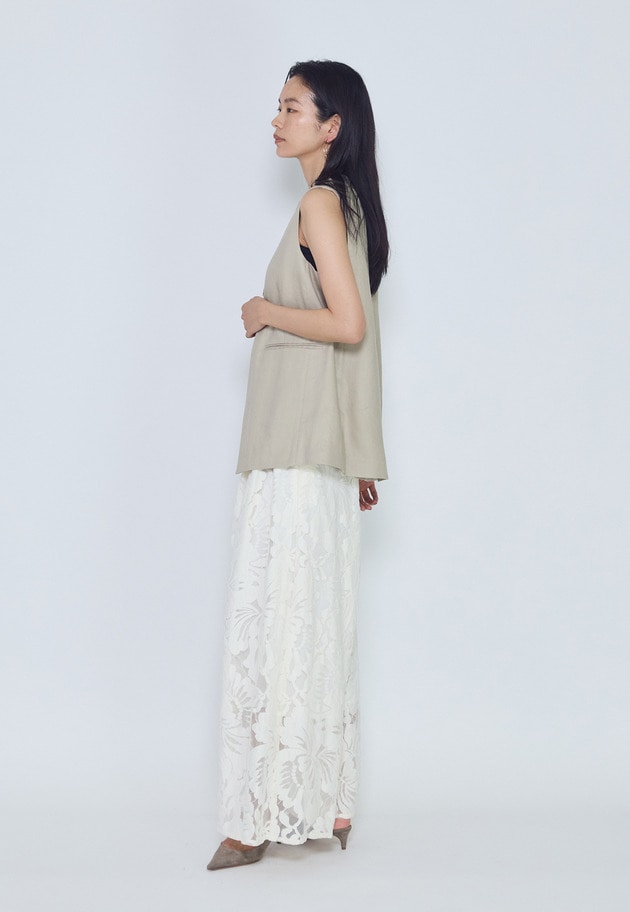 フラワーレースワイドパンツ 詳細画像 Offwhite 8