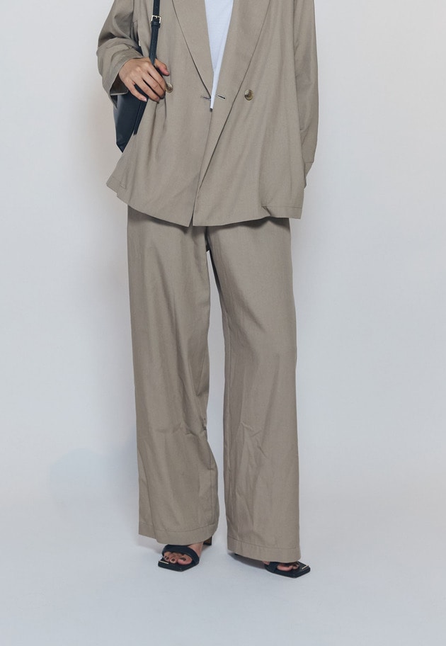 テンセルワイドパンツ 詳細画像 Beige 1