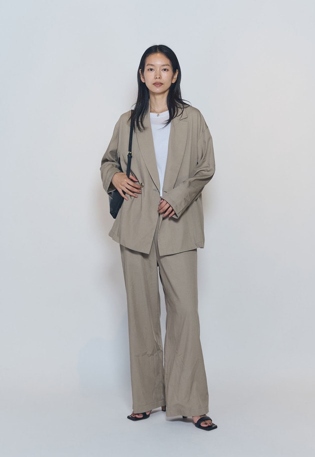テンセルワイドパンツ 詳細画像 Beige 6