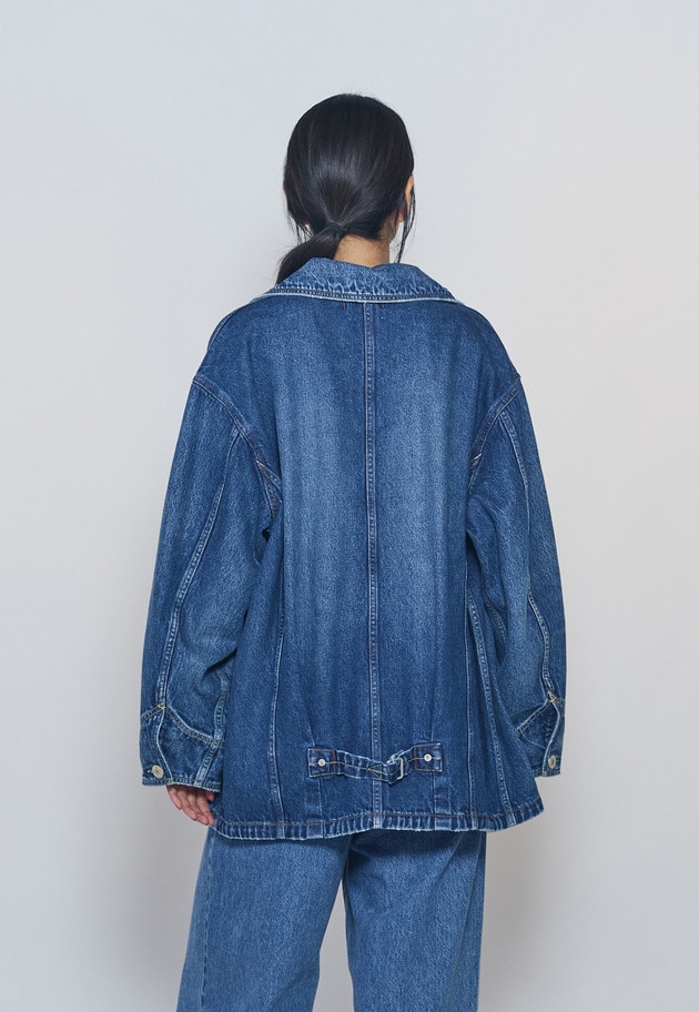 【予約】＜NEEDBY heritage&times;1er Arrondissement＞【別注】カバーオール"Colette" 詳細画像 Indigo 2