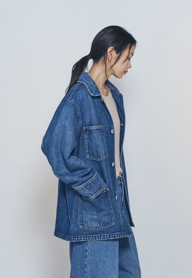 【予約】＜NEEDBY heritage&times;1er Arrondissement＞【別注】カバーオール"Colette" 詳細画像 Indigo 3