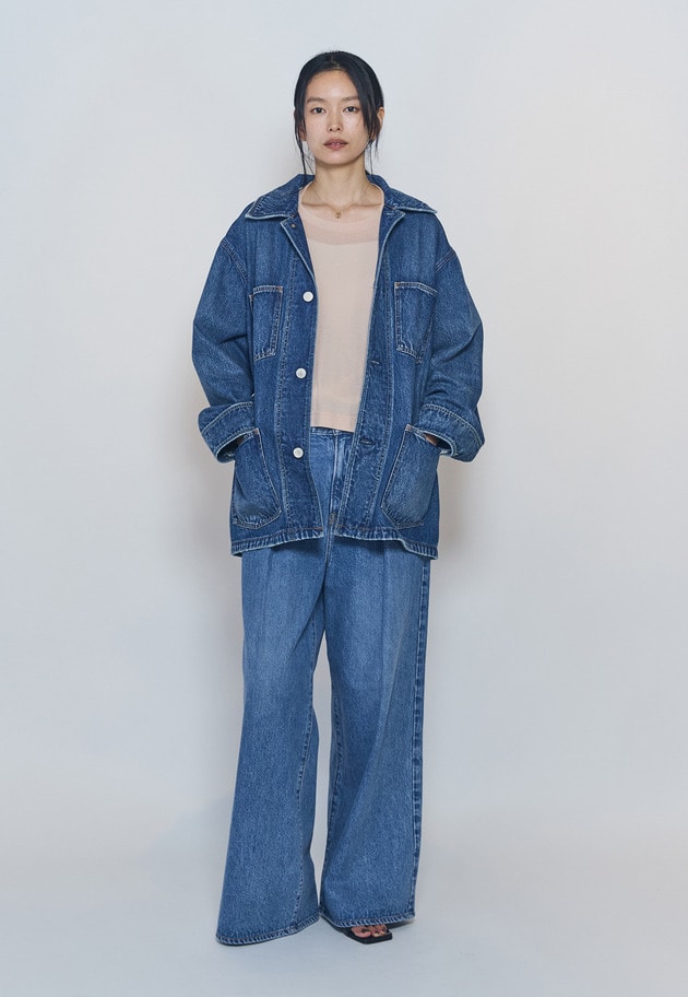 【予約】＜NEEDBY heritage&times;1er Arrondissement＞【別注】カバーオール"Colette" 詳細画像 Indigo 4