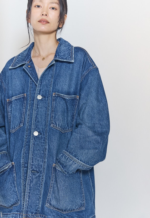 【予約】＜NEEDBY heritage&times;1er Arrondissement＞【別注】カバーオール"Colette" 詳細画像 Indigo 8