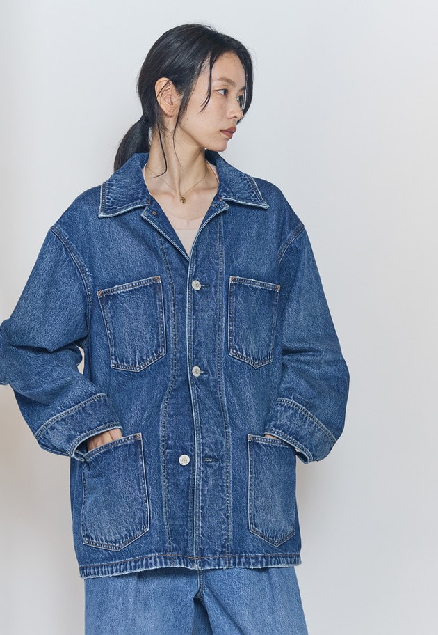 【予約】＜NEEDBY heritage&times;1er Arrondissement＞【別注】カバーオール"Colette" 詳細画像 Indigo 9