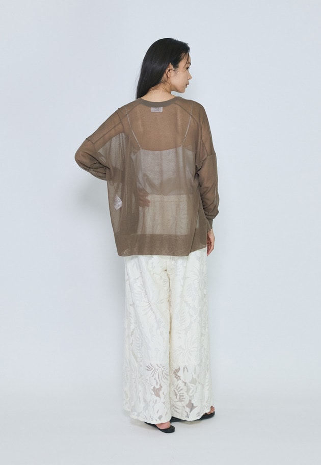 シアーラフカーディガン 詳細画像 Khaki 8