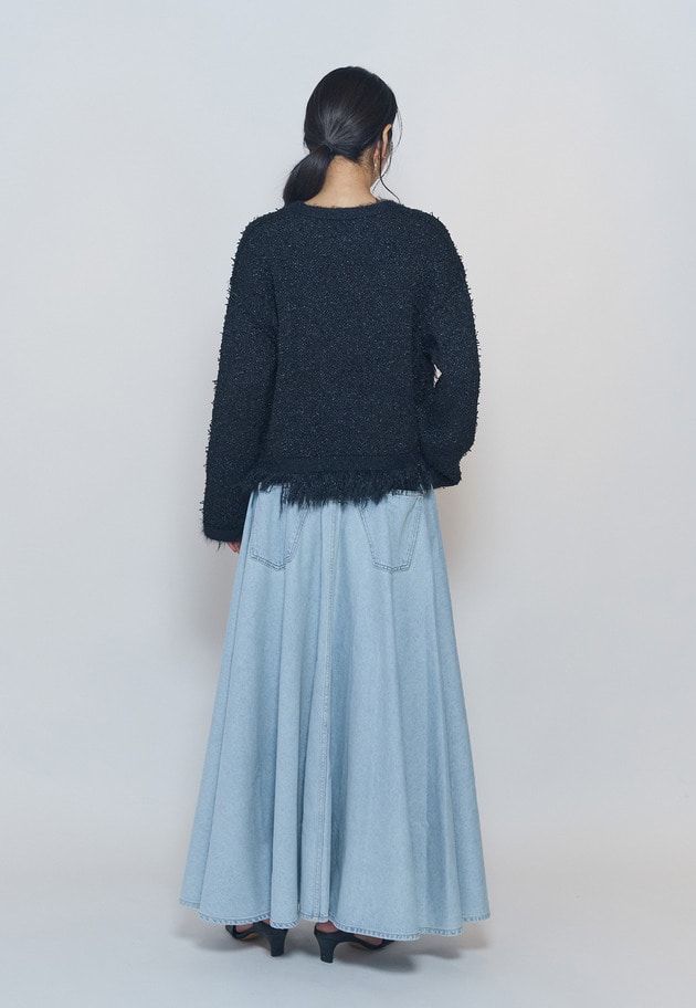 【予約・WEB限定カラーあり】"La Seine"ツイードニットジャケット 詳細画像 Navy 9
