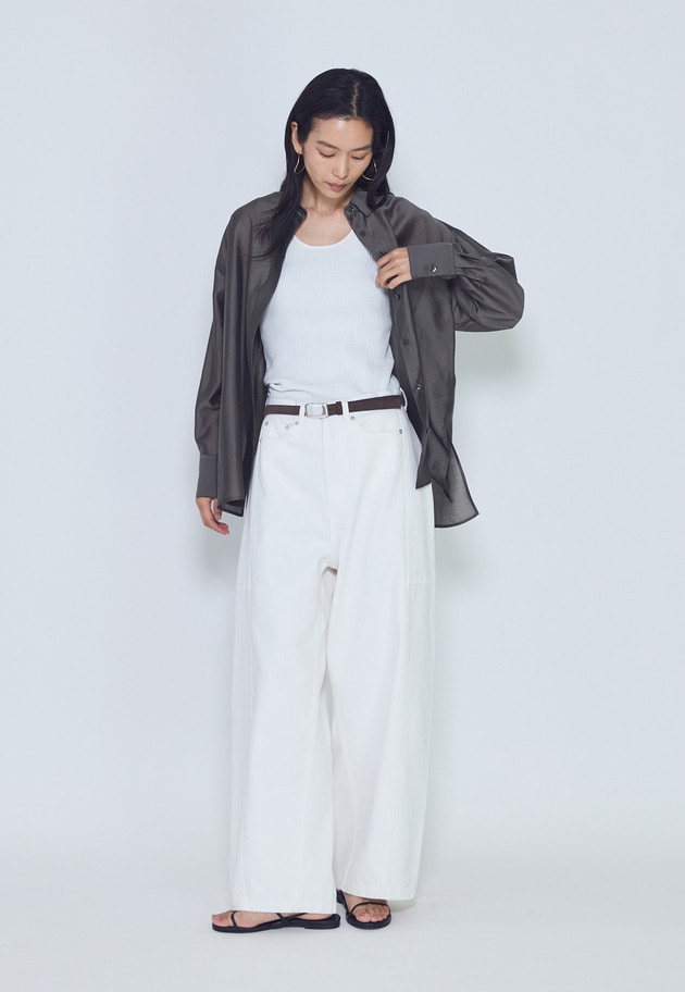 スクープネックリブニットタンクトップ 詳細画像 Offwhite 4