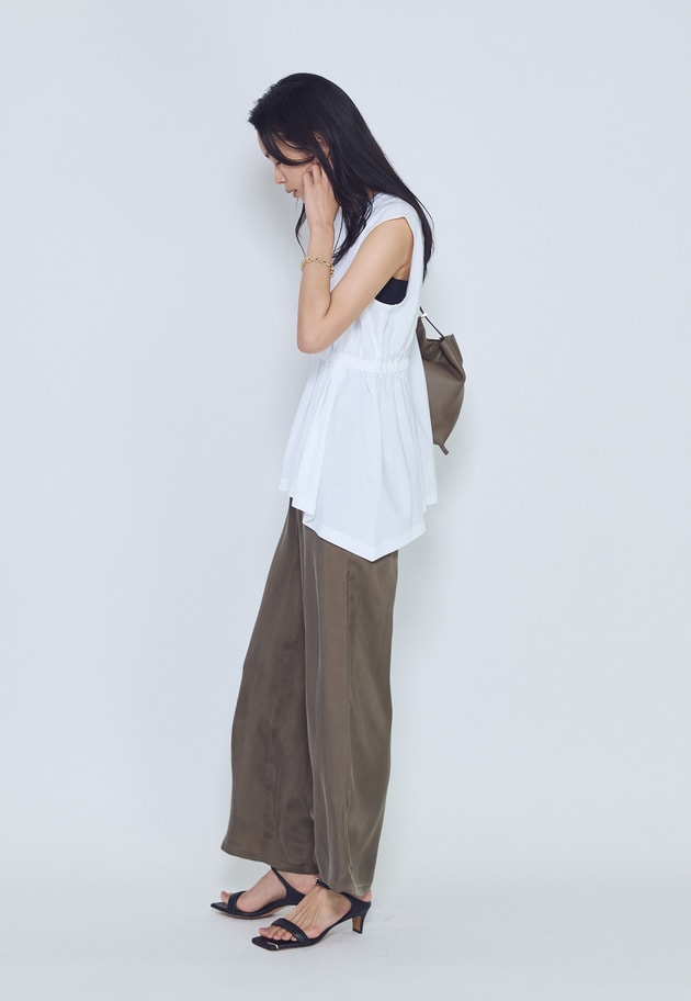 コットンポンチアシメトップス 詳細画像 White 6