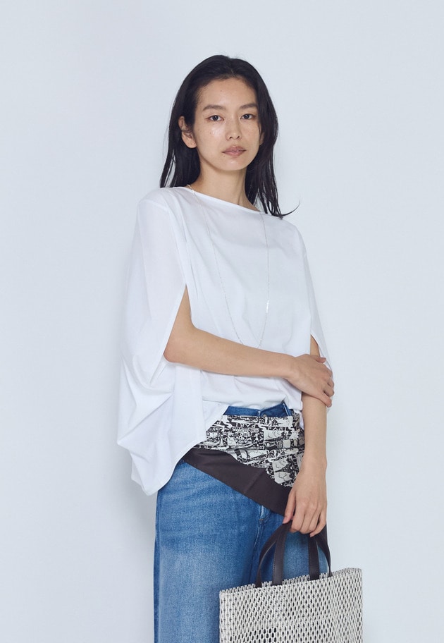 クリアー天竺フォルムTシャツ 詳細画像 Offwhite 1