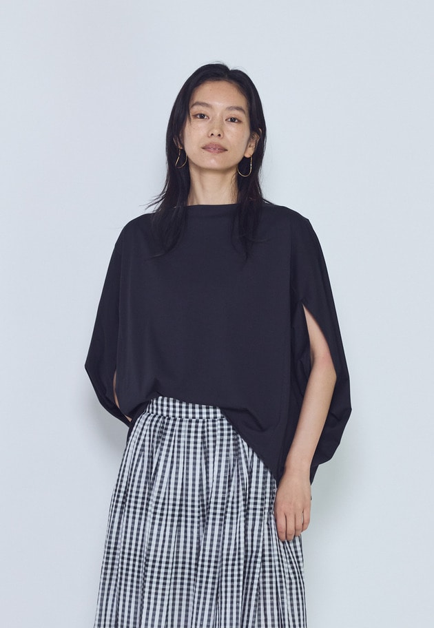 クリアー天竺フォルムTシャツ 詳細画像 Black 1