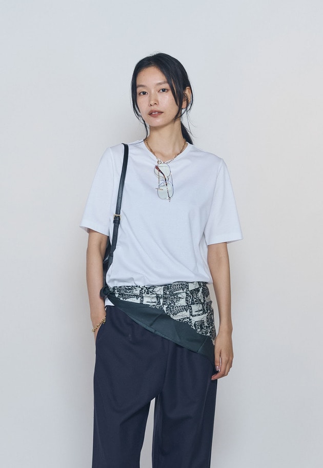 スーピマポンチコンパクトＴシャツ 詳細画像 Offwhite 1