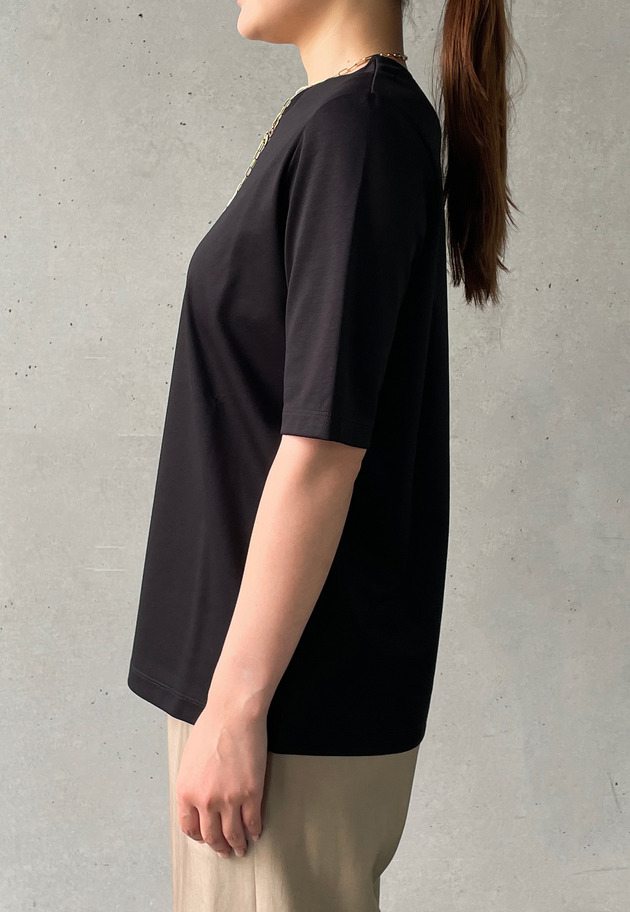 スーピマポンチコンパクトＴシャツ 詳細画像 Black 4