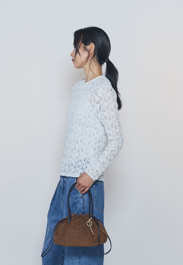 ストレッチレースプルオーバー 詳細画像 Offwhite 2