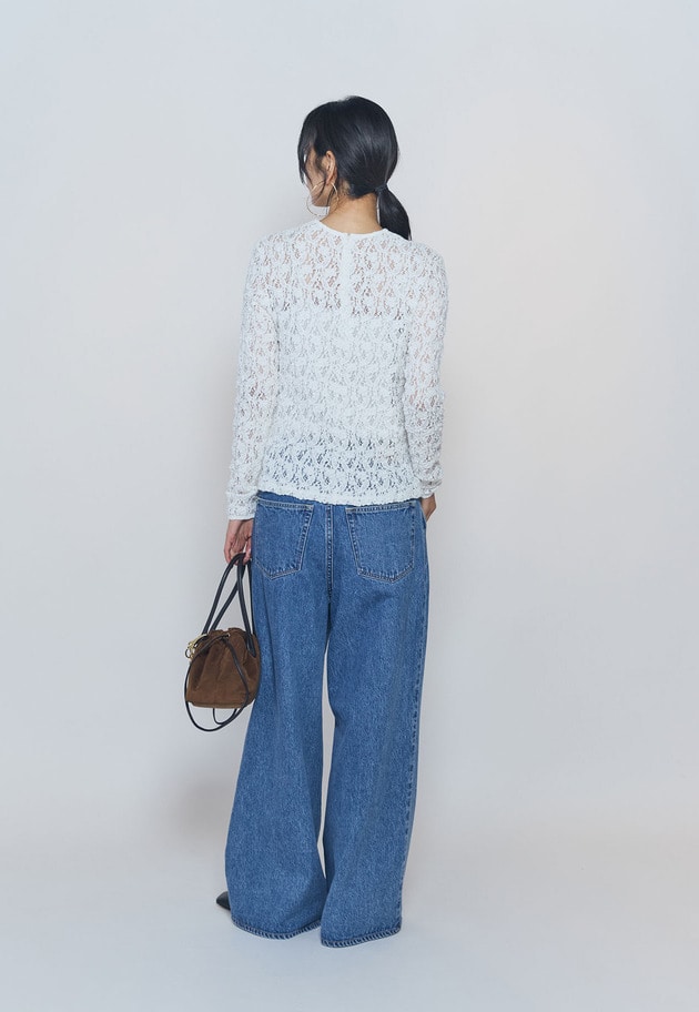 ストレッチレースプルオーバー 詳細画像 Offwhite 7