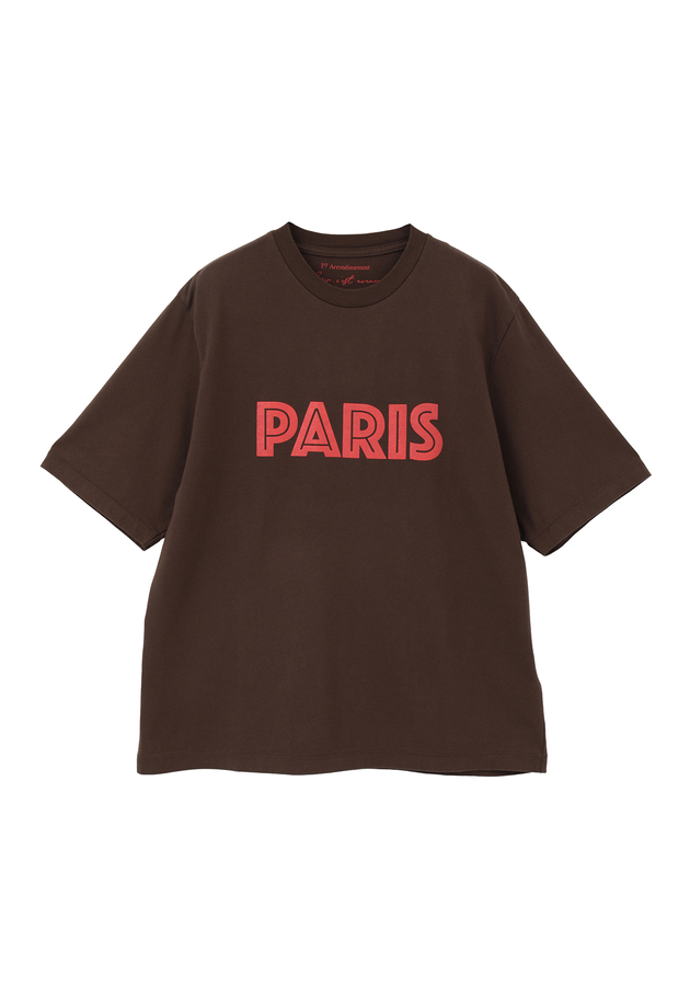 プリントTシャツ&rdquo;PARIS&rdquo; 詳細画像 Brown 11