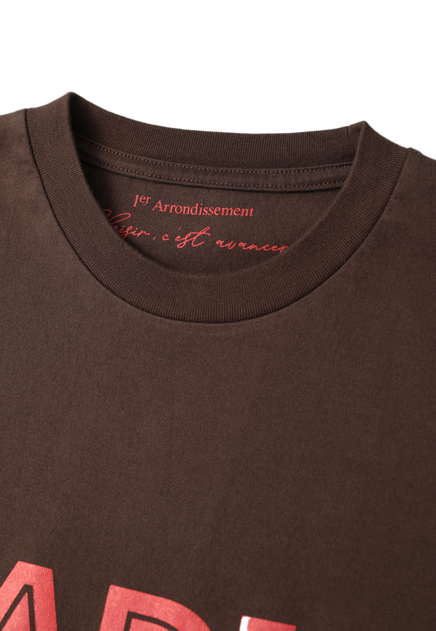 プリントTシャツ&rdquo;PARIS&rdquo; 詳細画像 Brown 13