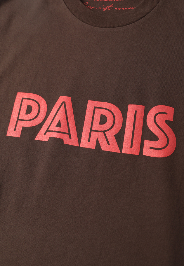 プリントTシャツ&rdquo;PARIS&rdquo; 詳細画像 Brown 16
