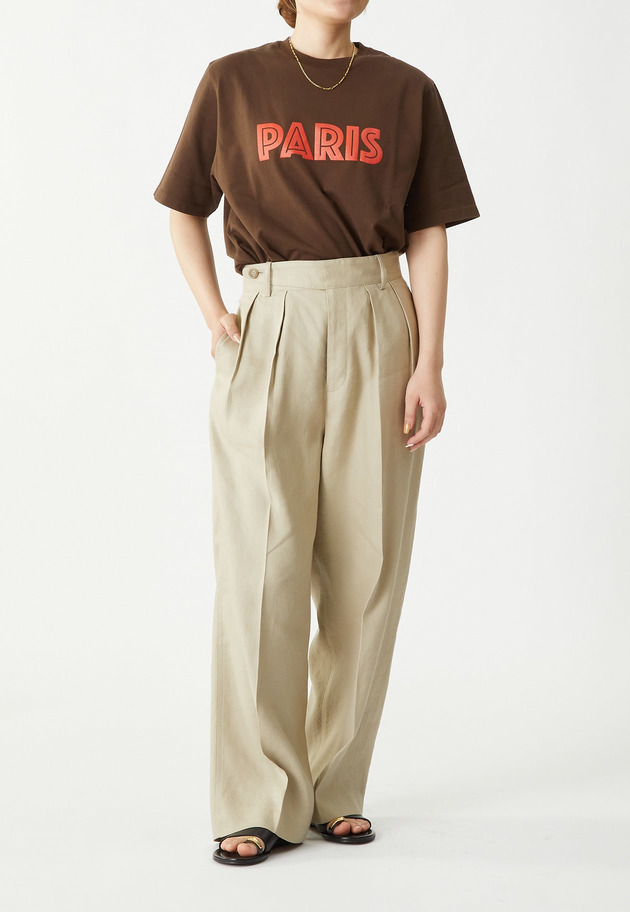 【予約】プリントTシャツ&rdquo;PARIS&rdquo; 詳細画像 Brown 5