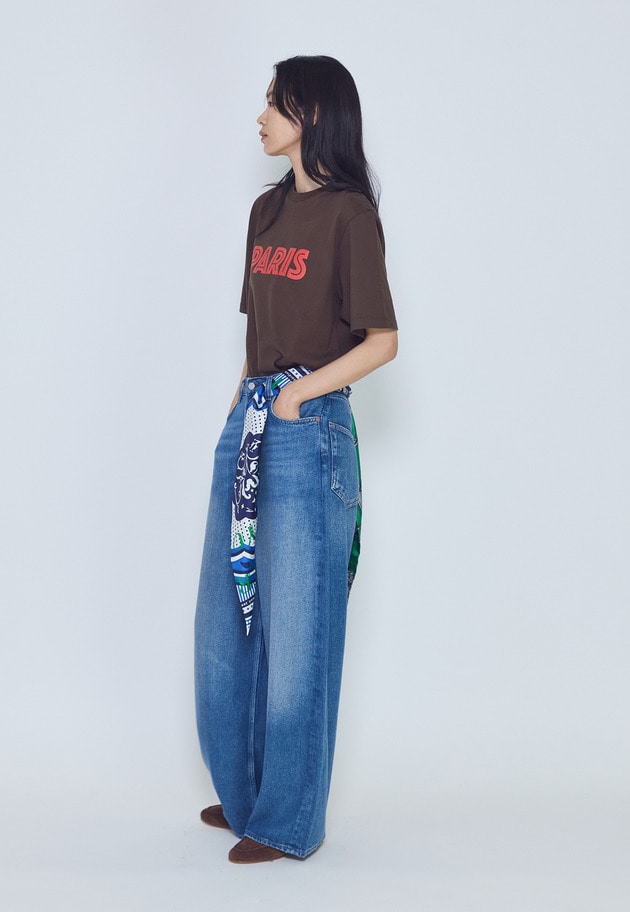 プリントTシャツ&rdquo;PARIS&rdquo; 詳細画像 Brown 7