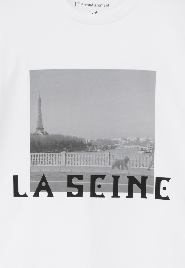USコットン " SEINE"プリントTシャツ 詳細画像 Offwhite 17