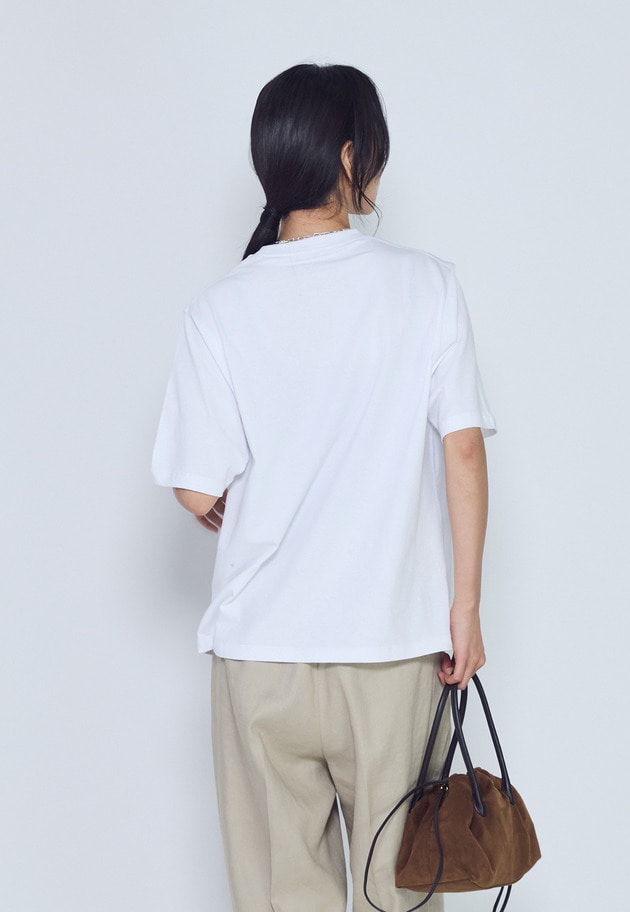 【予約】USコットン " SEINE"プリントTシャツ 詳細画像 Offwhite 3