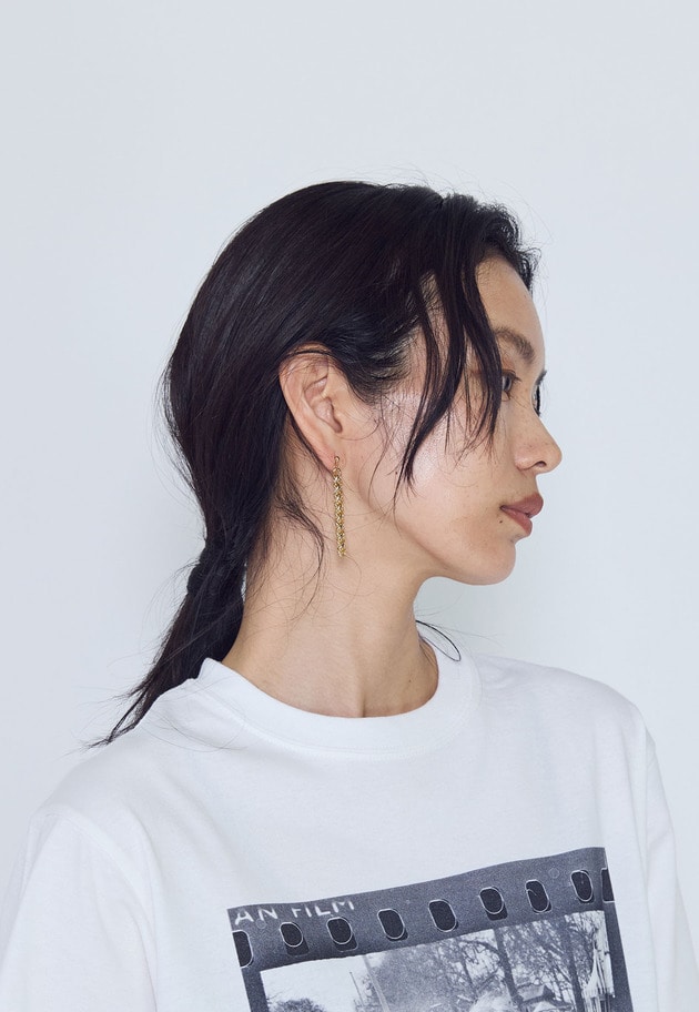 ＜SHUU（ シュウ）＞"玲 REI"チェーンピアス 詳細画像 Gold 3